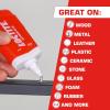 imageLoctite Extreme Glue Strong All Purpose Glue for Wood Metal Leather Pastic ampamp More  Dries Clear  162 oz Tube 1 Pack6 Pack