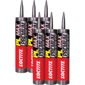 imageLoctite PL Premium Max Construction Adhesive 9 fl oz Cartridge 1 Pack  Versatile Construction Glue for Wood Concrete Stone ampamp More6 Pack