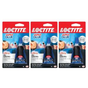 imageLoctite Super Glue Ultra Gel Control Clear 014 fl oz Bottle 2 Pack  Superglue for Plastic Wood Metal Crafts ampamp Repair Cyanoacrylate Adhesive Instant Glue Quick Dry3 Pack